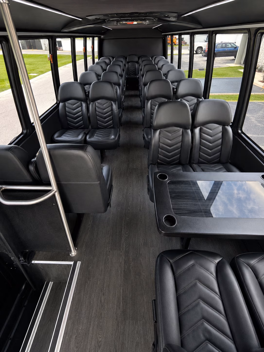 apex 15 passenger minibus interior