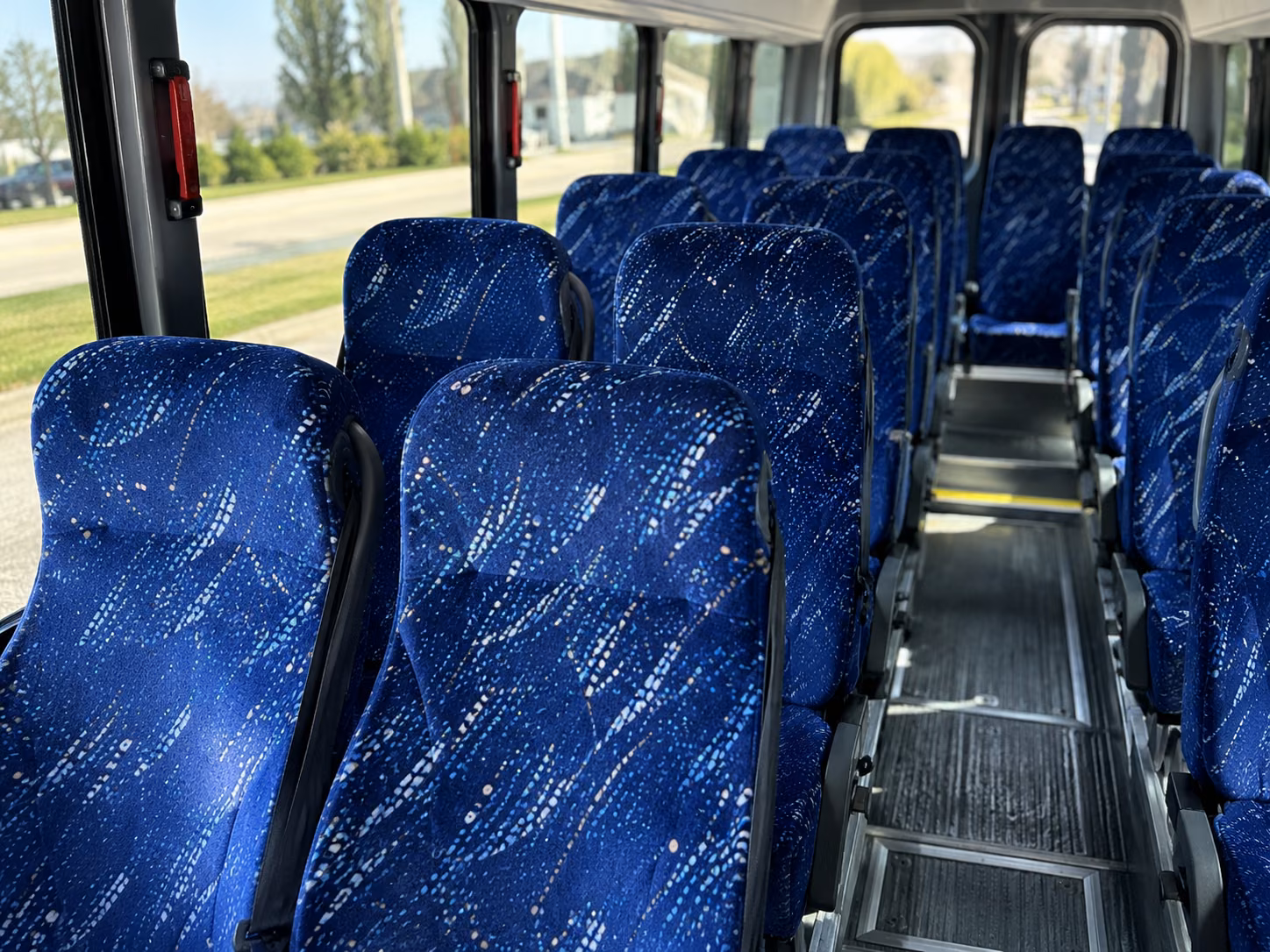 apex 20 passenger minibus inside
