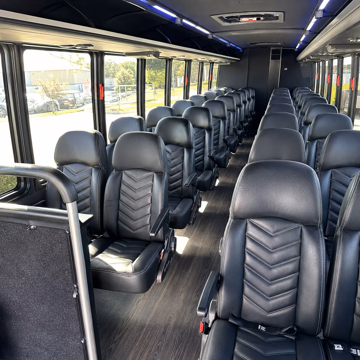 apex 25 passenger minibus inside