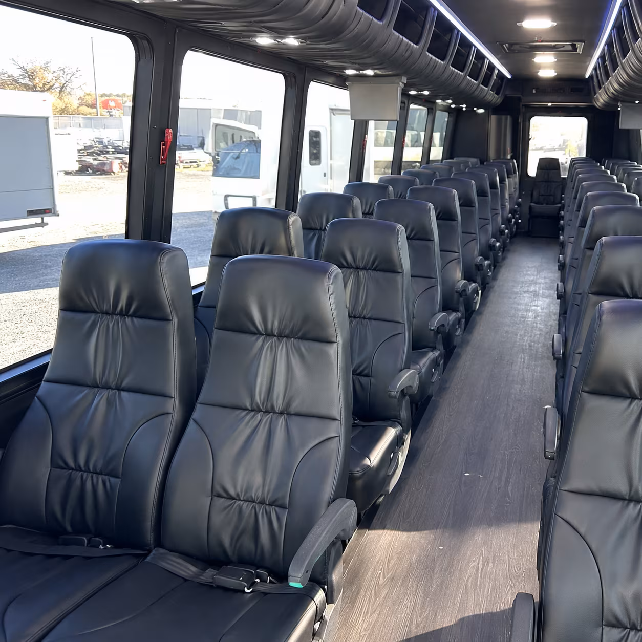 apex 25 passenger minibus interior
