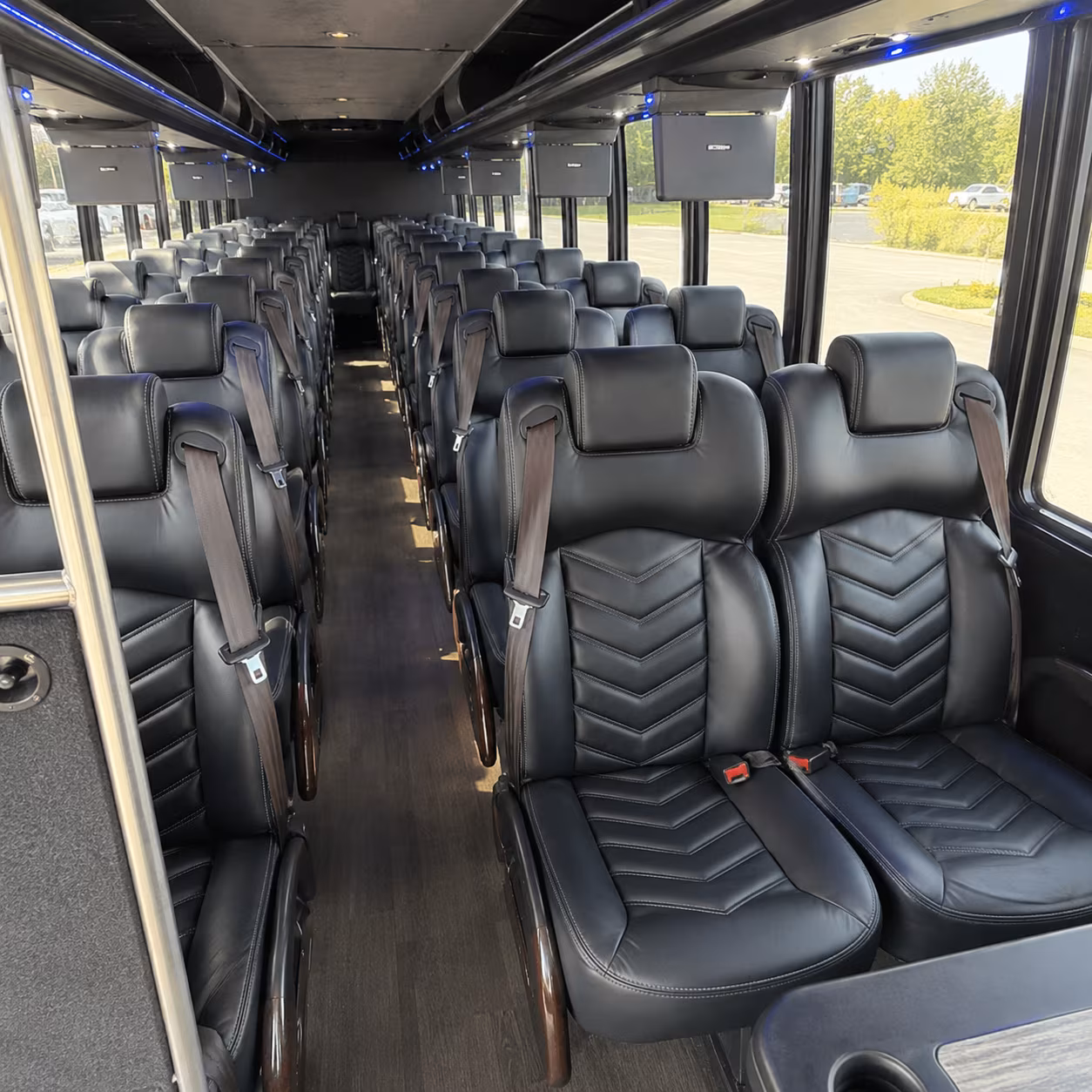 apex 28 passenger minibus interior