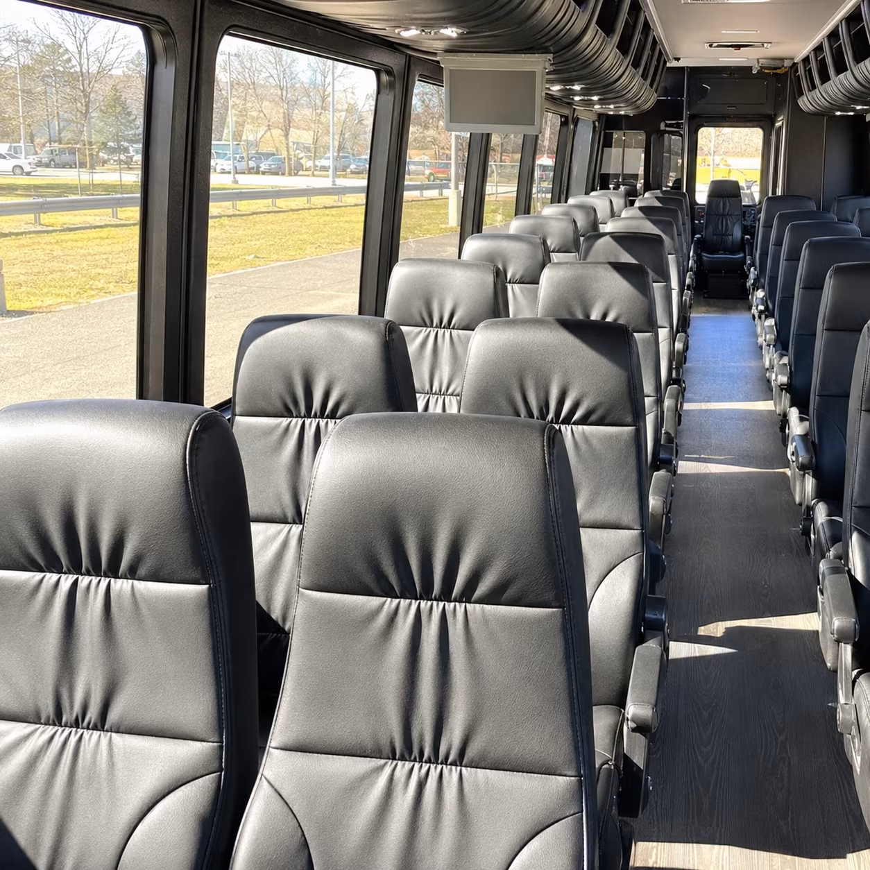 apex 30 passenger minibus interior