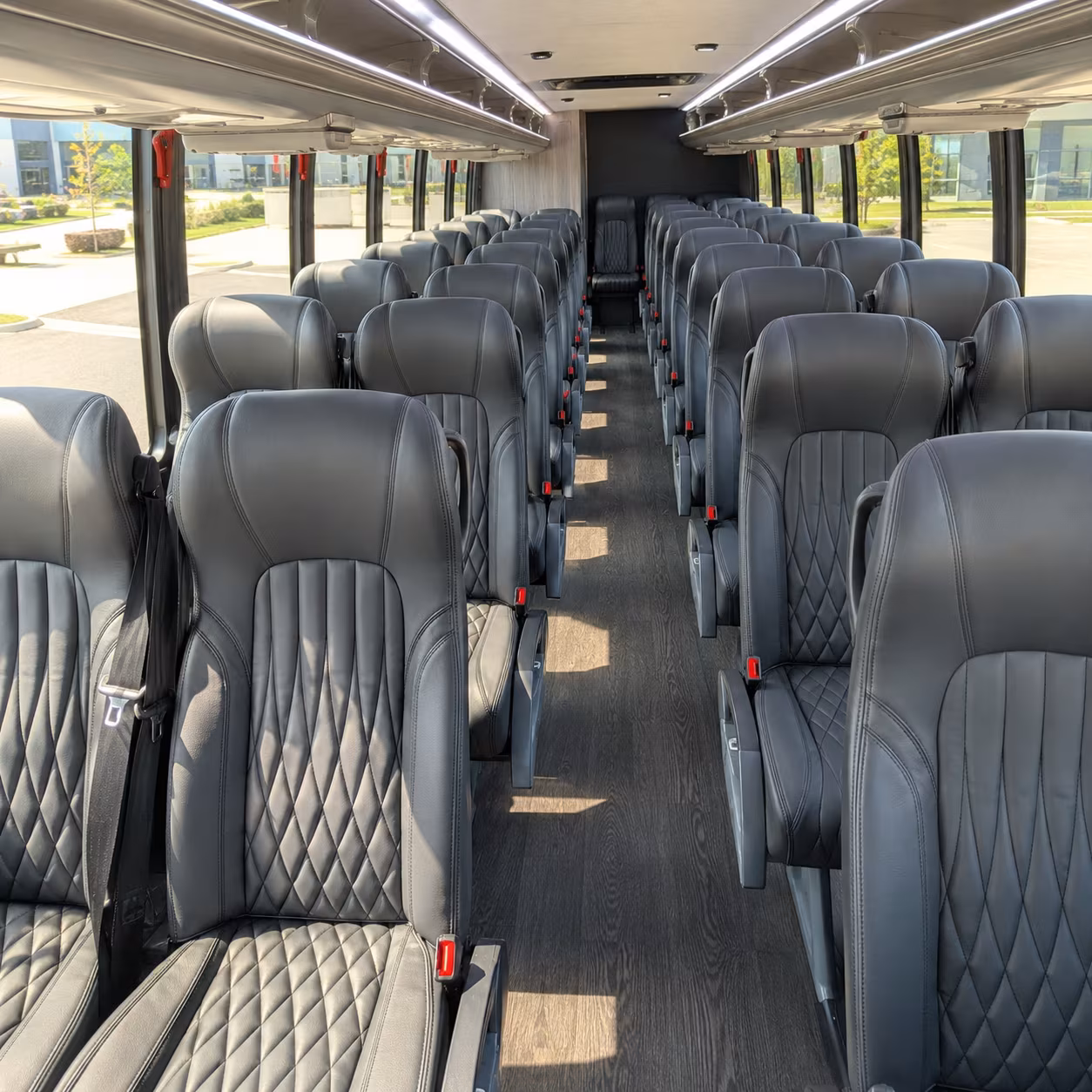 apex 35 passenger minibus inside