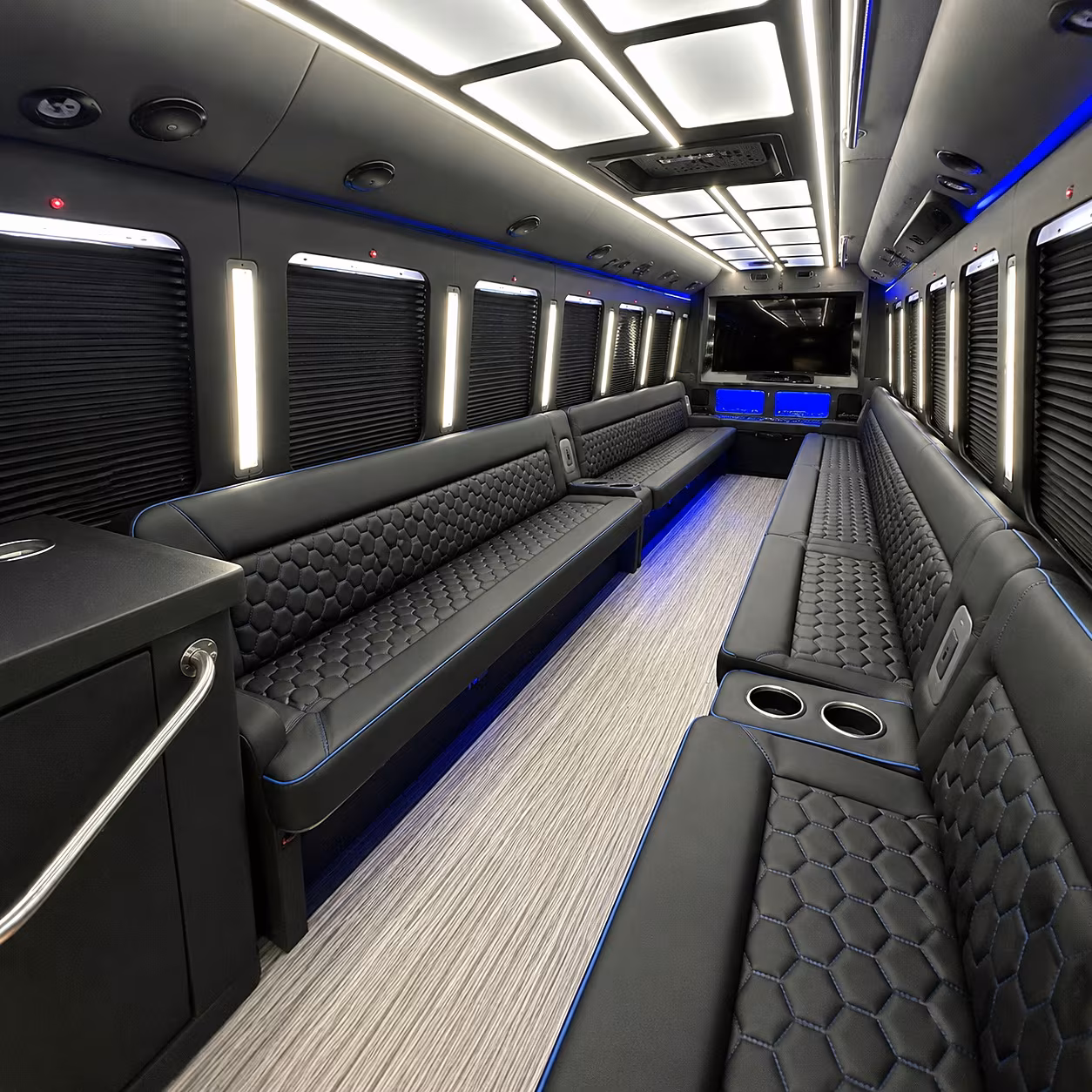 apex party bus interior