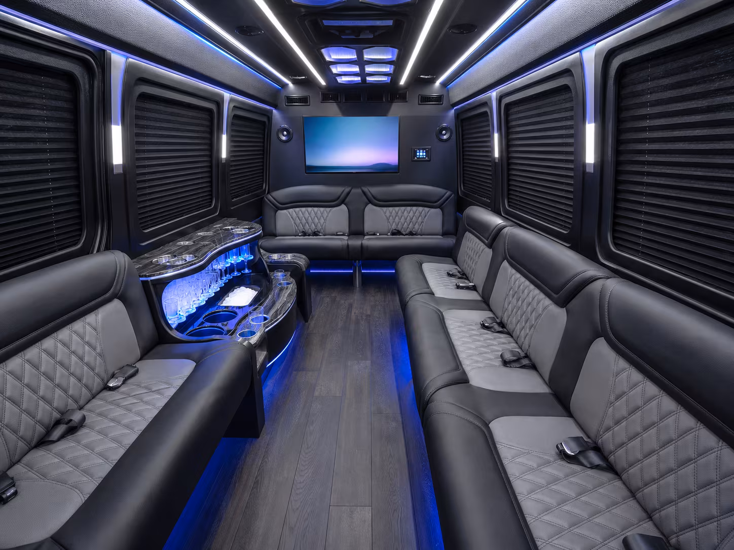 apex sprinter limousine interior
