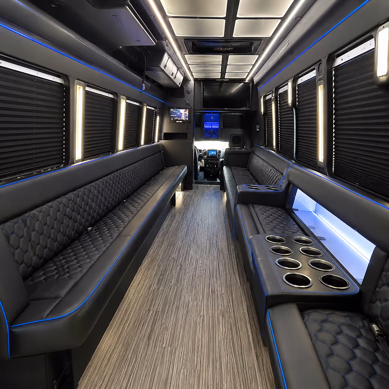 apex wedding party bus rental