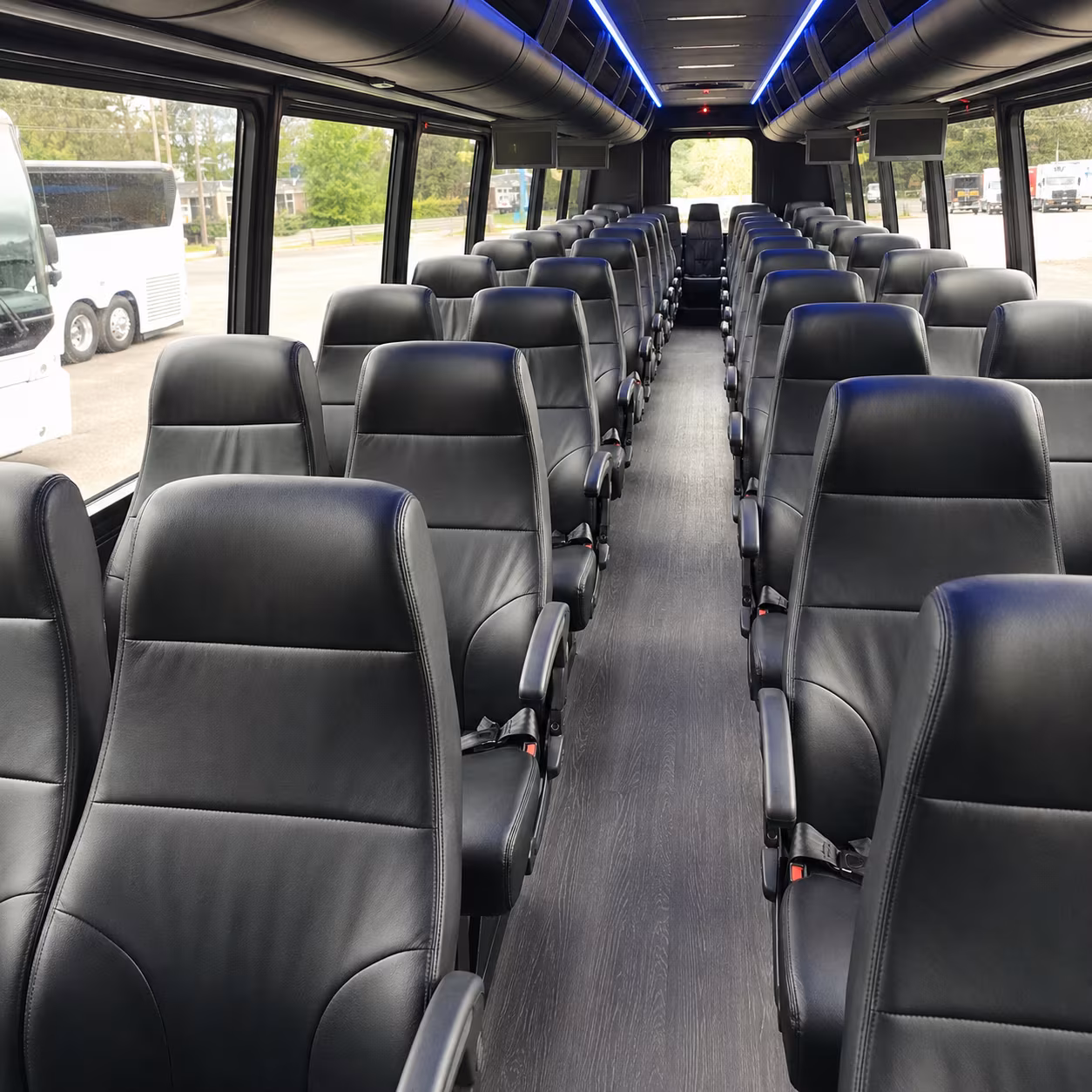 charter bus rentals for corporate wine tour outings around the triangle